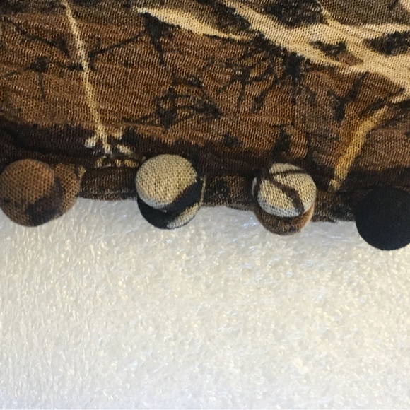 Rabbit Rabbit Rabbit Design -Size 8M- Short Sleeve Blouse-Brown Floral-Leaves~US - Picture 12 of 14